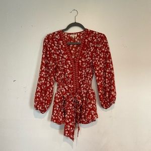 Red blouse